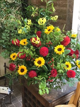 お祝いのアレンジ｜「花はあんどう」　（鳥取県倉吉市の花キューピット加盟店 花屋）のブログ